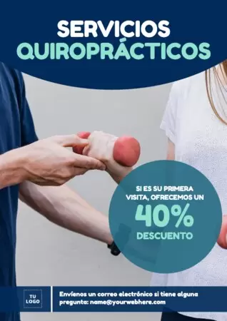 Edita un diseño para quiroprácticos