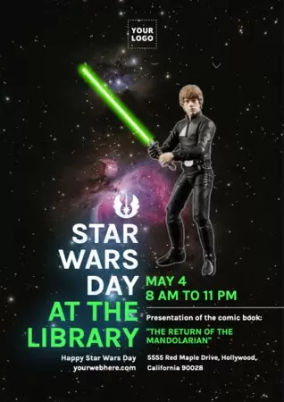 Edit a Star Wars Day banner