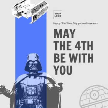 Plantilla de Star Wars Day Celebration Poster Template