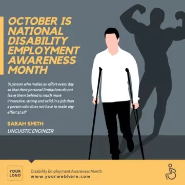 Edit a banner for Disability Month