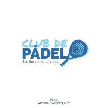 Edita un banner de Pádel
