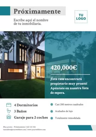 Edita un flyer de Muy Pronto