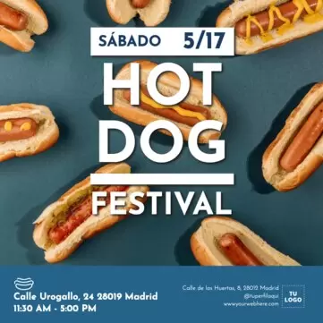 Edita un banner de Hot dogs