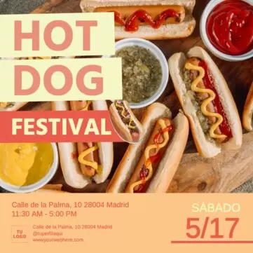 Edita un banner de Hot dogs