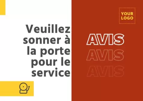 Créez un panneau Sonnez à la porte