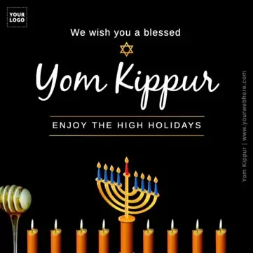Edit a Yom Kippur poster