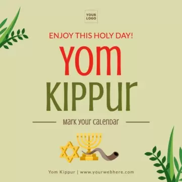 Modifier une affiche de Yom Kippour