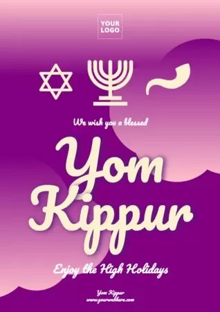 Modifier une affiche de Yom Kippour