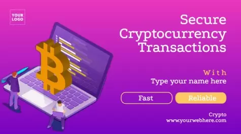 Edit a crypto flyer template