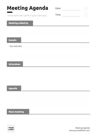 Edit a Meeting Agenda format