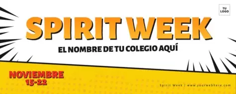 Edita un banner de Spirit Week