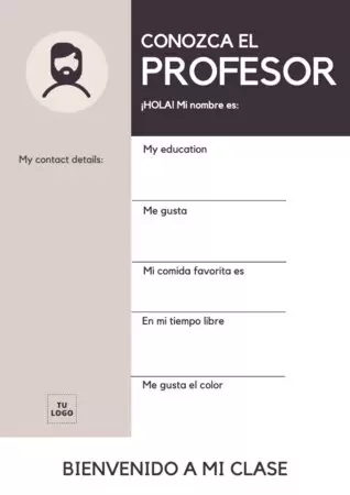 Edita un diseño de Conoce a tu Profesor