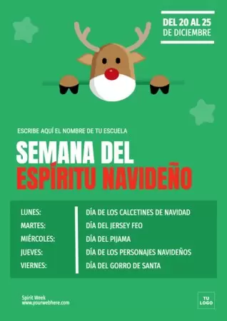 Edita un banner de Spirit Week