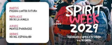 Edita un banner de Spirit Week