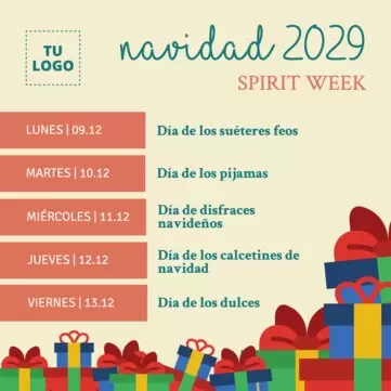 Edita un banner de Spirit Week