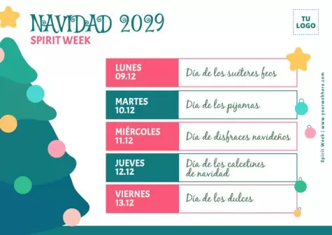 Edita un banner de Spirit Week