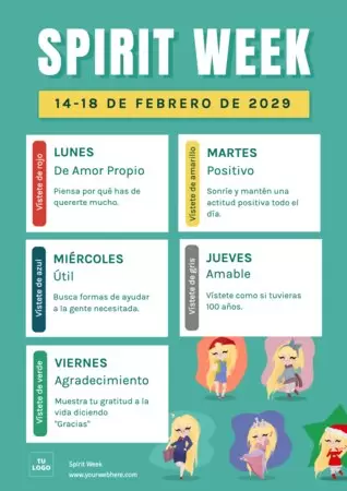 Edita un banner de Spirit Week