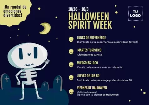 Edita un banner de Spirit Week