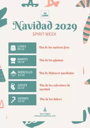 Edita un banner de Spirit Week