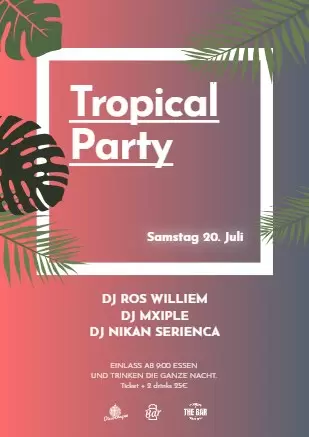 Bearbeite einen Party-Flyer