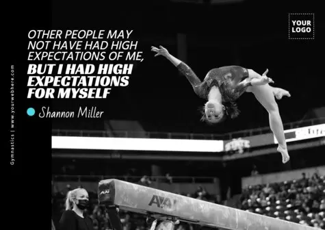 Bearbeite eine Gymnastik Vorlage