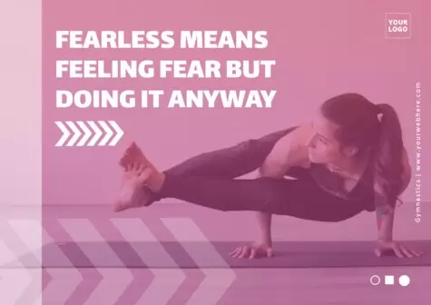 Bearbeite eine Gymnastik Vorlage