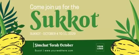 Edit a Sukkot flyer