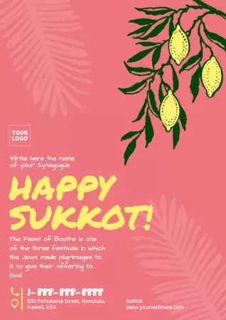 Edit a Sukkot flyer