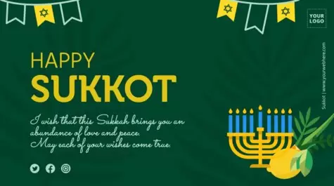 Edit a Sukkot flyer
