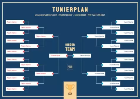 Bearbeite einen Tunierplan