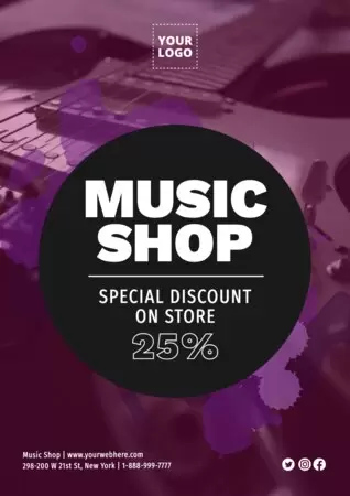 Edit a Music Store template