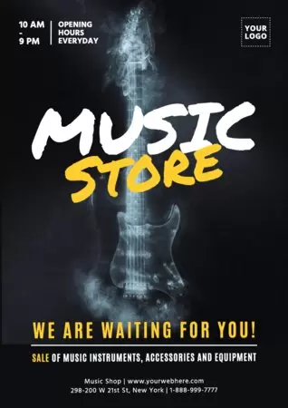 Edit a Music Store template