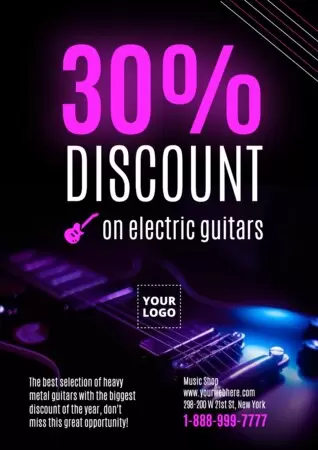 Edit a Music Store template