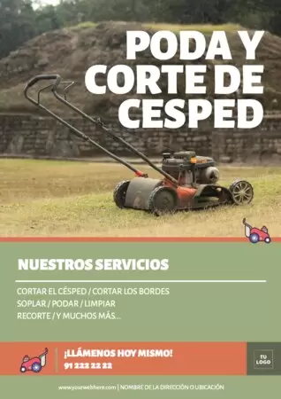 Editar una plantilla de jardinería