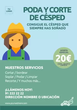 Editar una plantilla de jardinería
