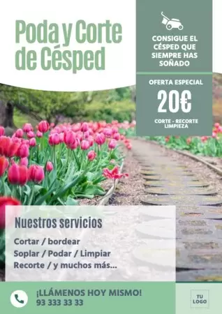 Editar una plantilla de jardinería