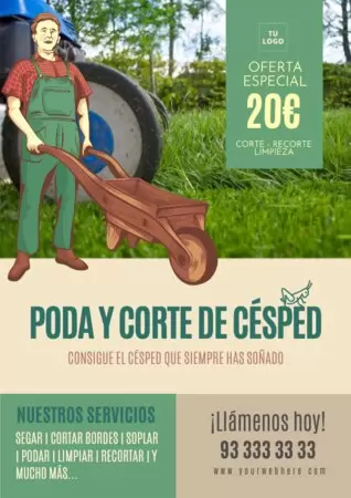 Editar una plantilla de jardinería