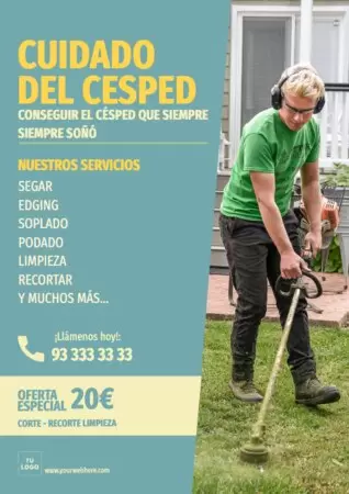 Editar una plantilla de jardinería