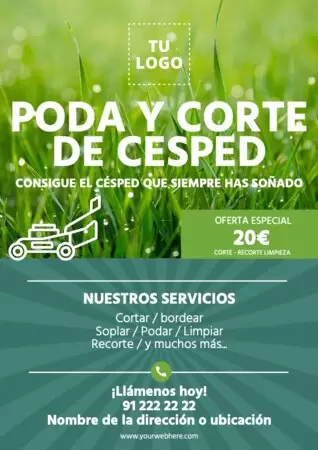 Editar una plantilla de jardinería