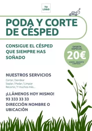 Editar una plantilla de jardinería
