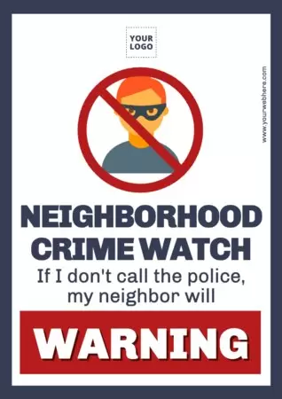 Edita un segnale di vigilanza di quartiere