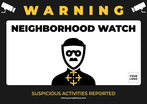Edit a Neighborhood Watch sign