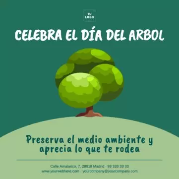 Edita un diseño del Día Mundial del Árbol