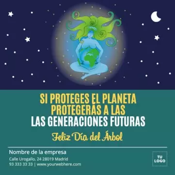 Edita un diseño del Día Mundial del Árbol