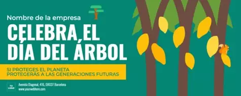 Edita un diseño del Día Mundial del Árbol