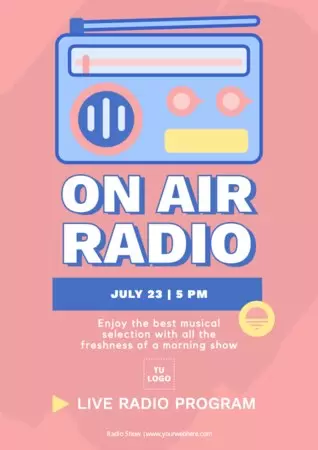 Edit a Radio show poster