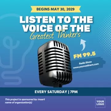 Edit a Radio show poster