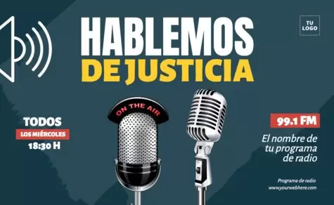 Edita un flyer de radio