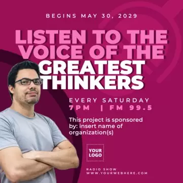 Edit a Radio show poster