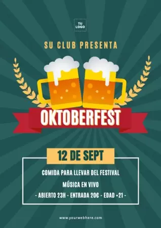 Editar un cartel para Oktoberfest